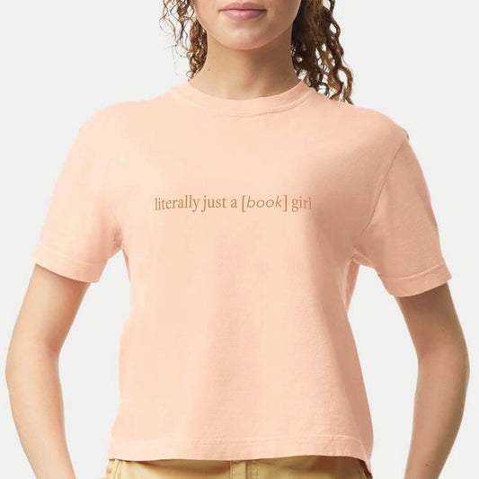 Literally Just a Book Girl - Boxy Crop Tee