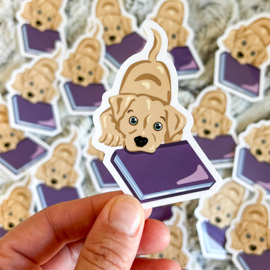 Book Dog Sticker