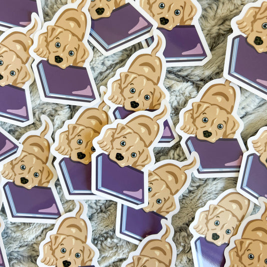 Book Dog Sticker