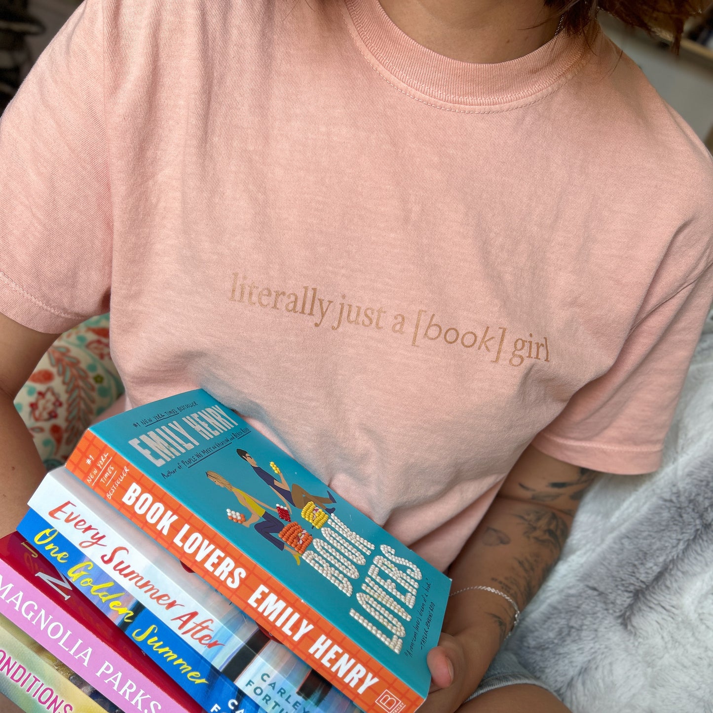 Literally Just a Book Girl - Boxy Crop Tee