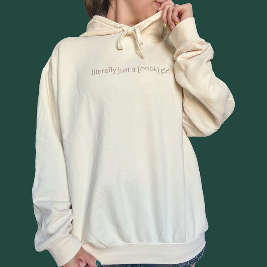 Literally Just a Book Girl - Lightweight Hoodie