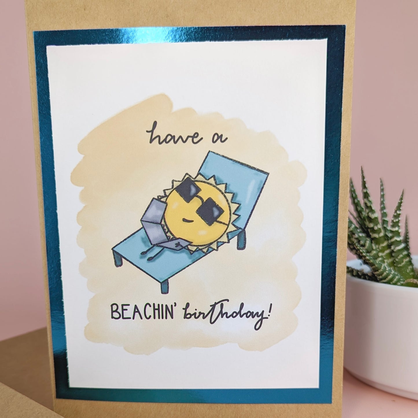 The Beachin' Birthday Card