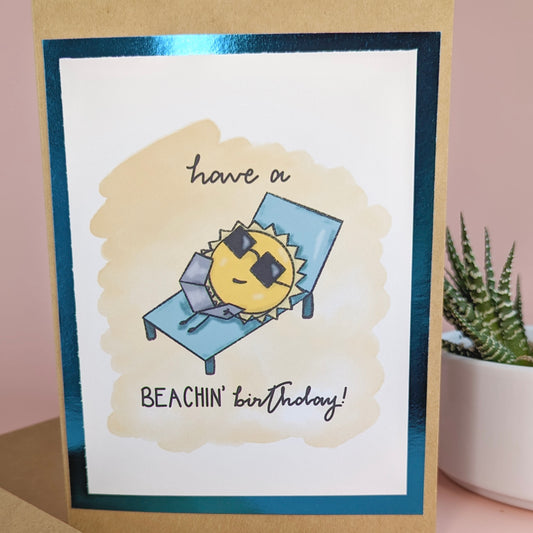 The Beachin' Birthday Card
