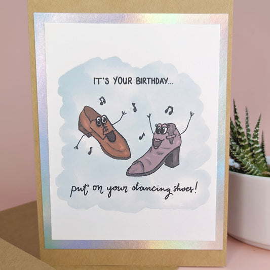 The Dancing Shoes Birthday Card