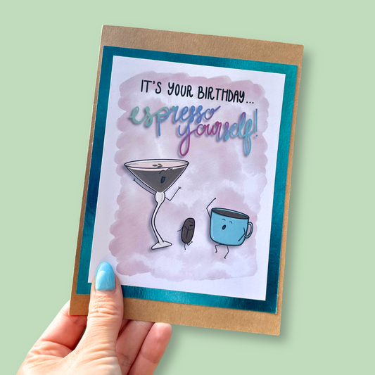 The Espresso Birthday Card