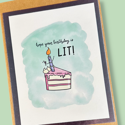The Lit Birthday Card