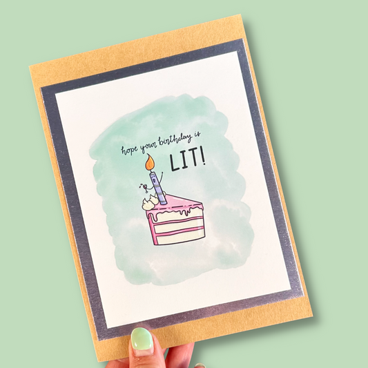 The Lit Birthday Card