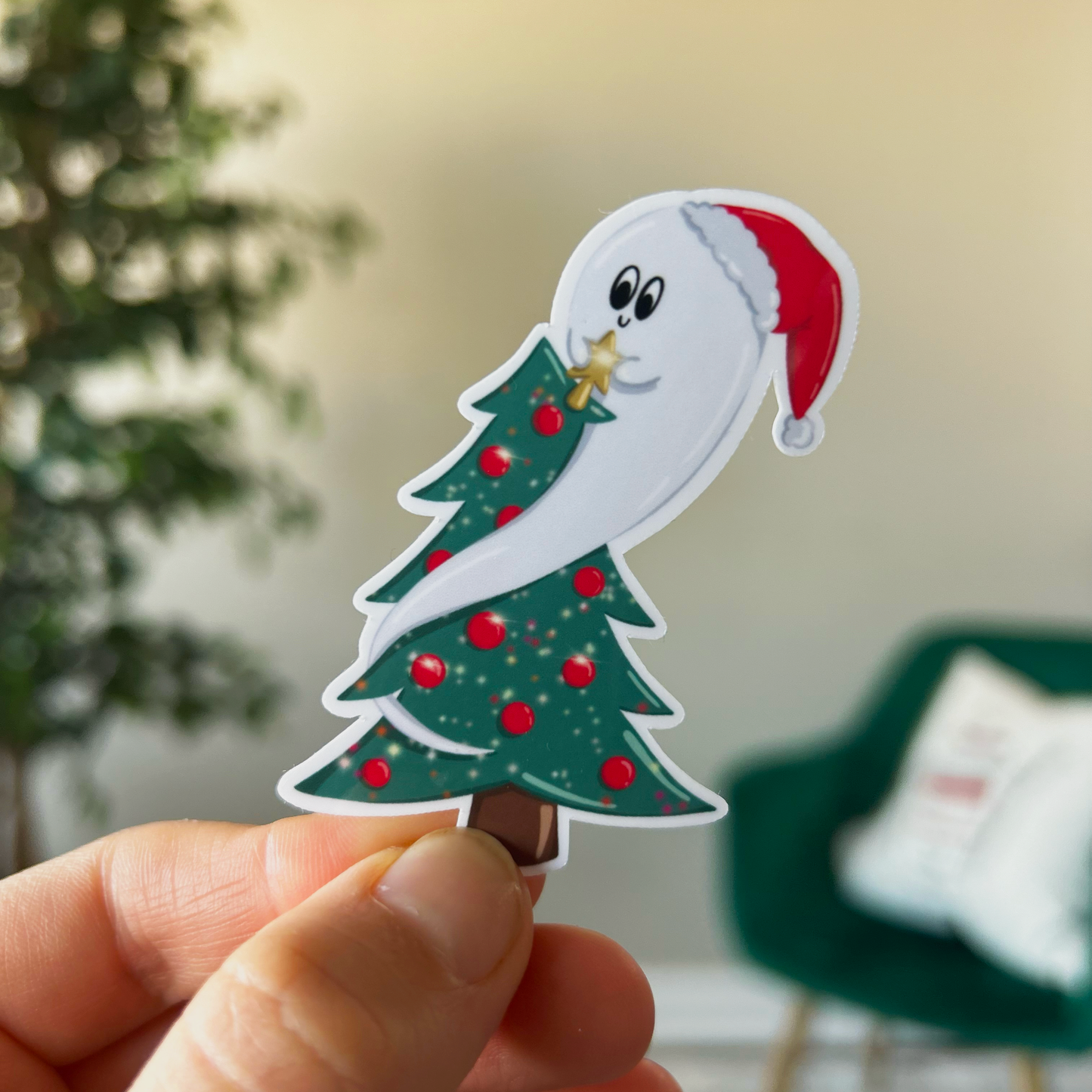 The Christmas Ghost Sticker