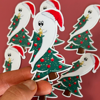 The Christmas Ghost Sticker