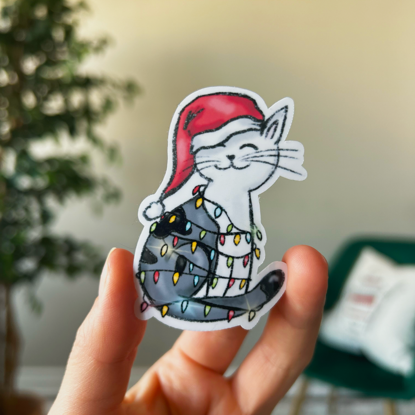 The Christmas Kitty Sticker