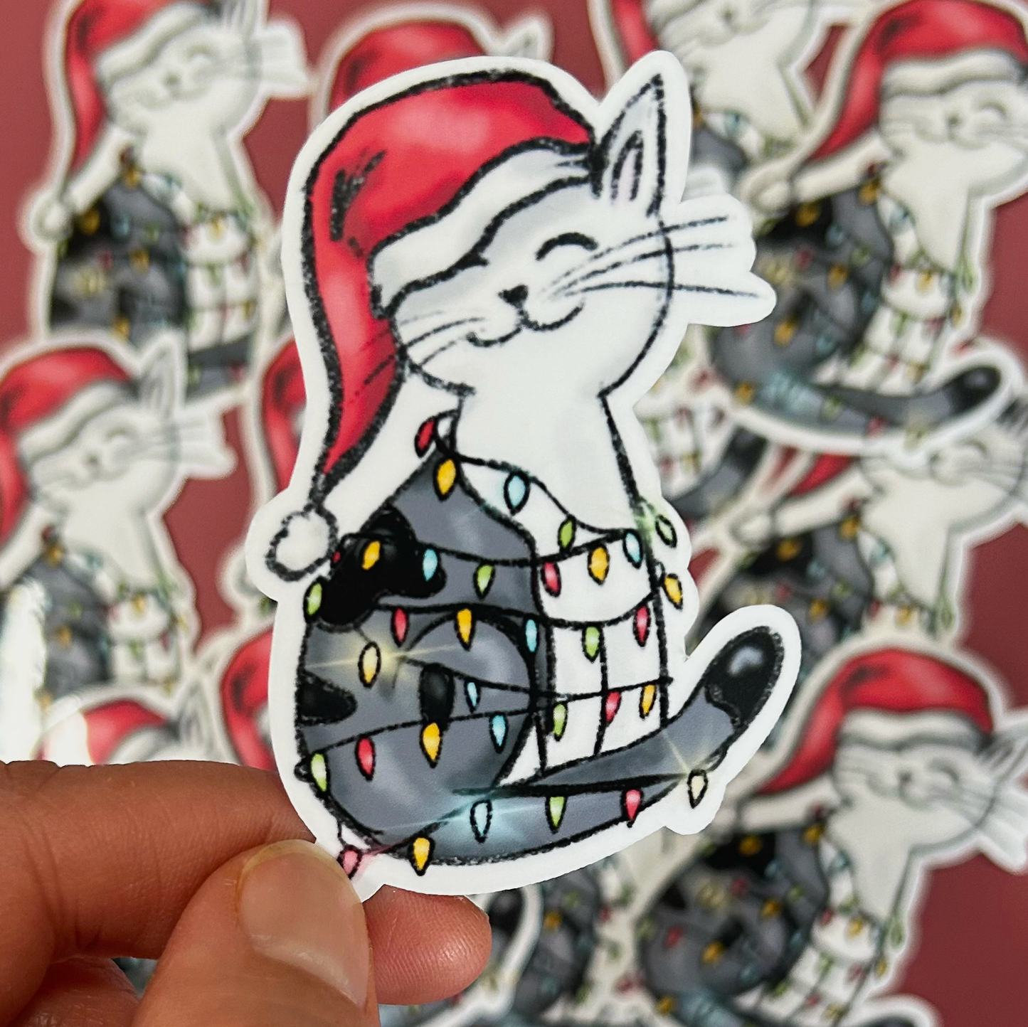 The Christmas Kitty Sticker