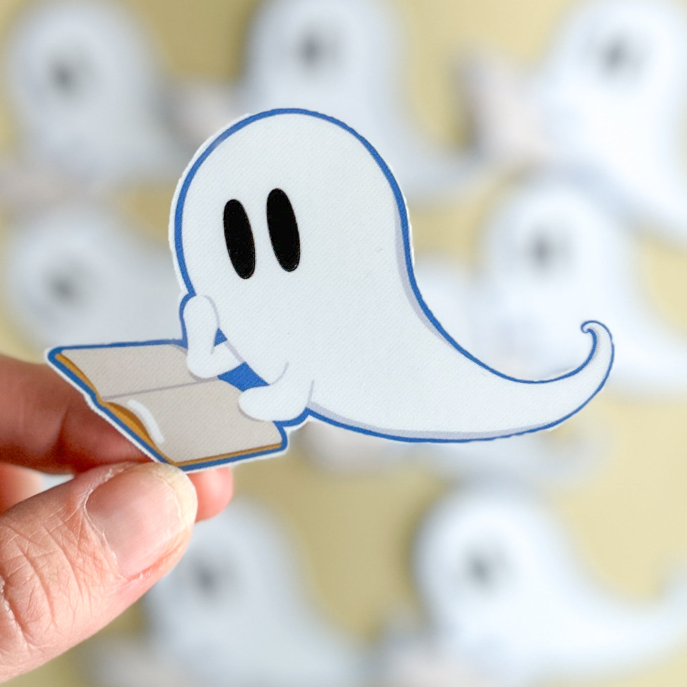 The Booookworm Ghost Sticker