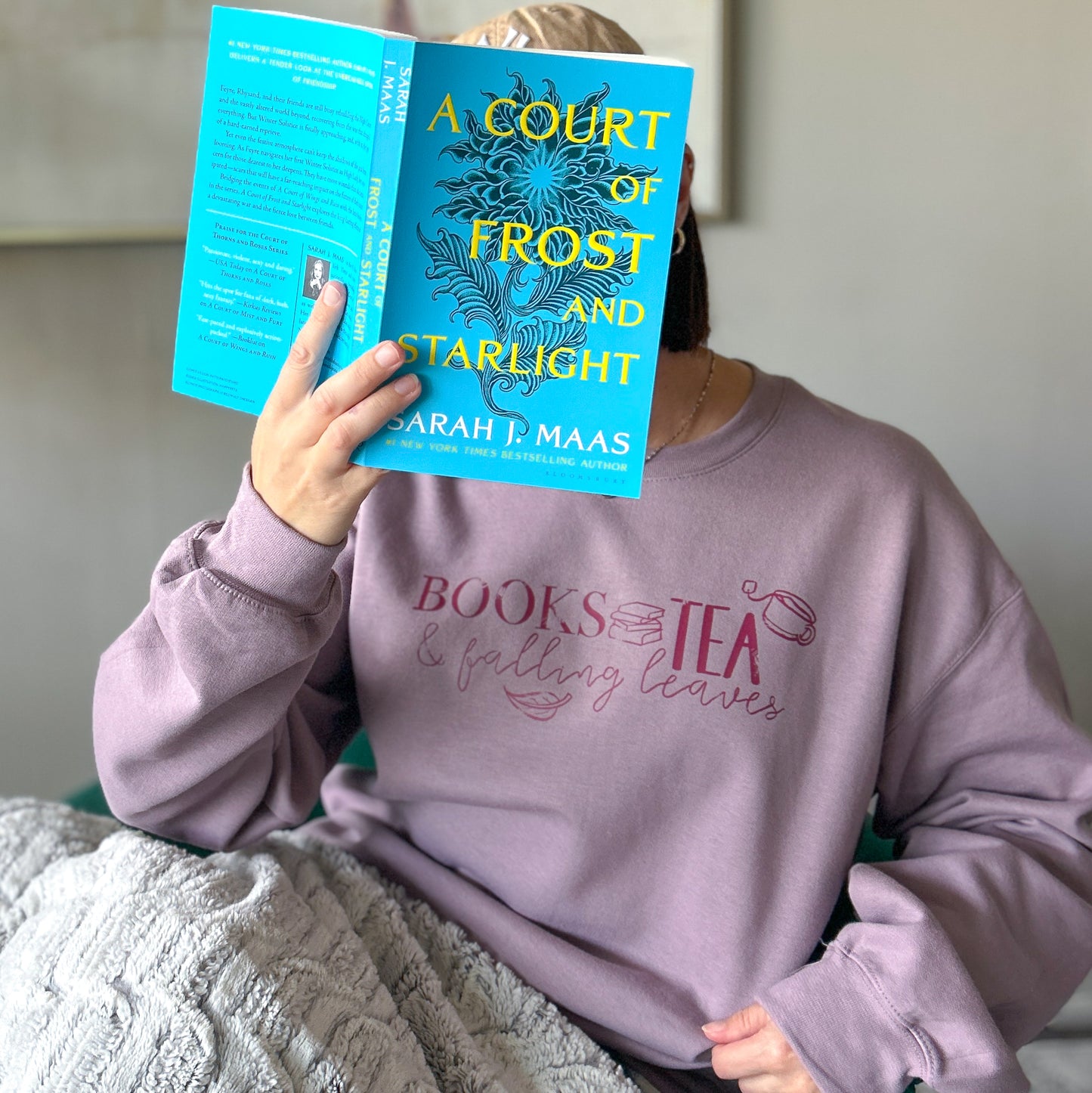 The Books, Tea, & Falling Leaves Crew Sweatshirt