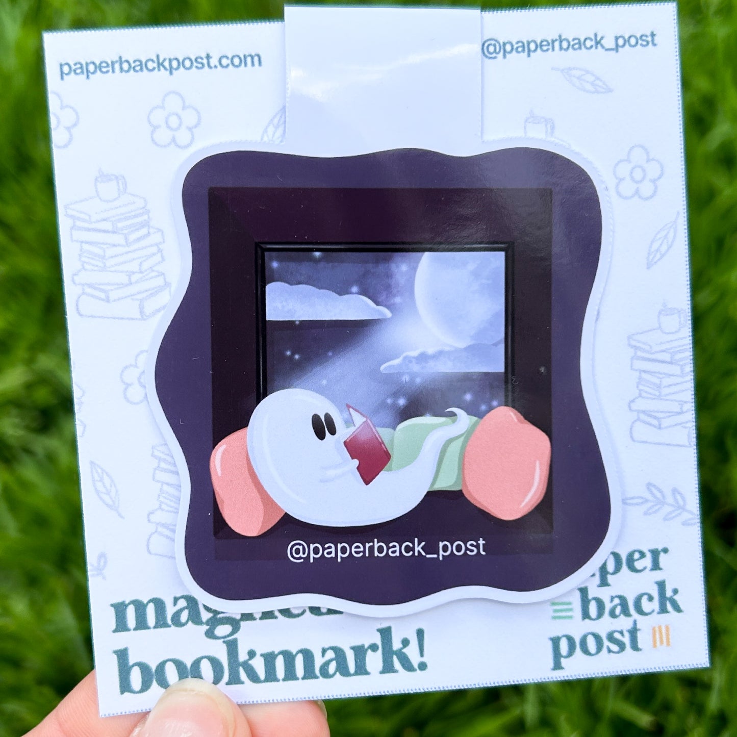 The Book Ghostie Magnetic Bookmark