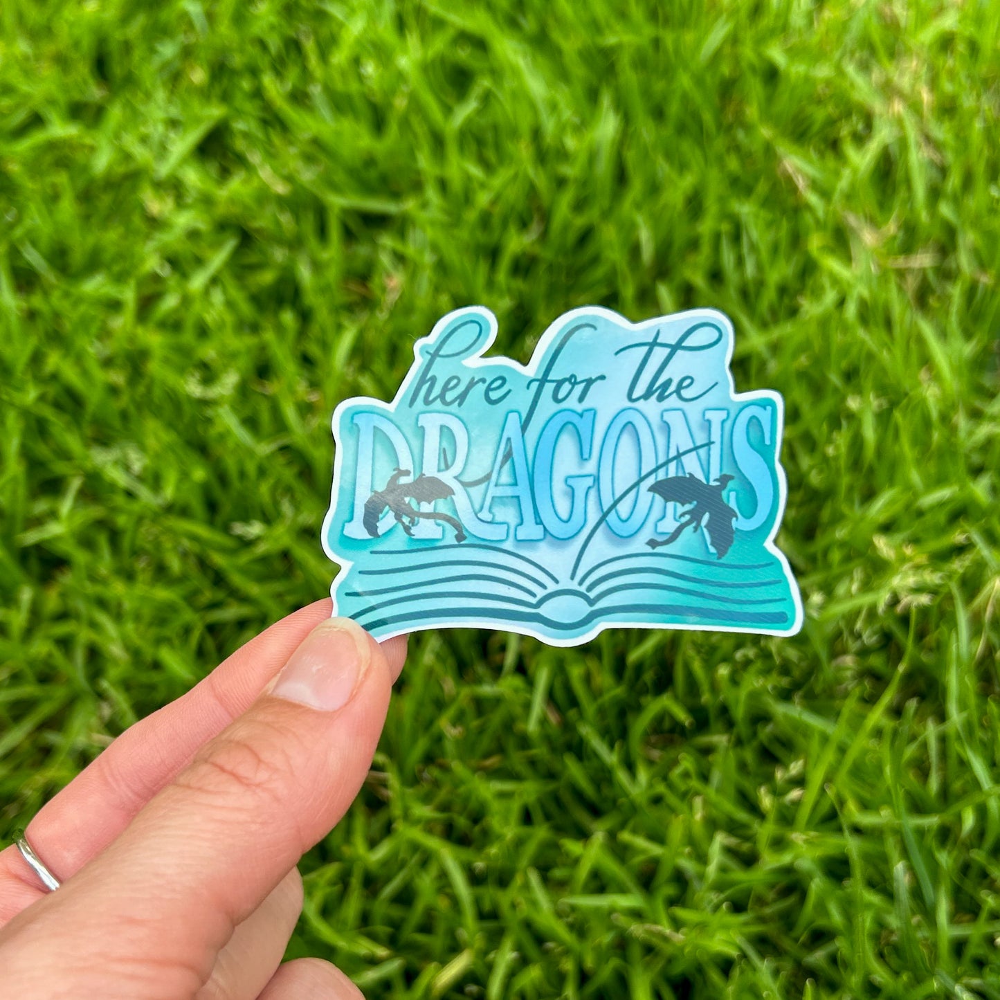 The Here for the Dragons Sticker