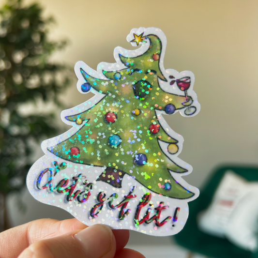 The Lit Tree Sticker