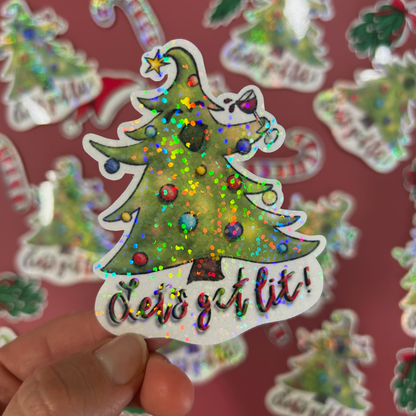 The Lit Tree Sticker