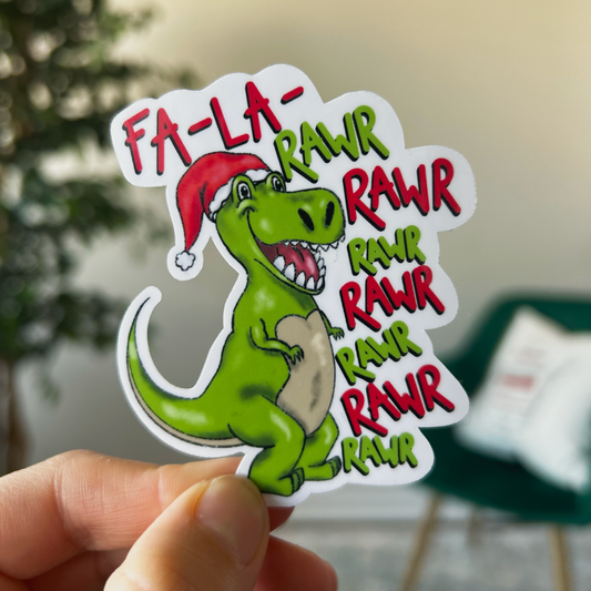 The Merry T-Rex Sticker