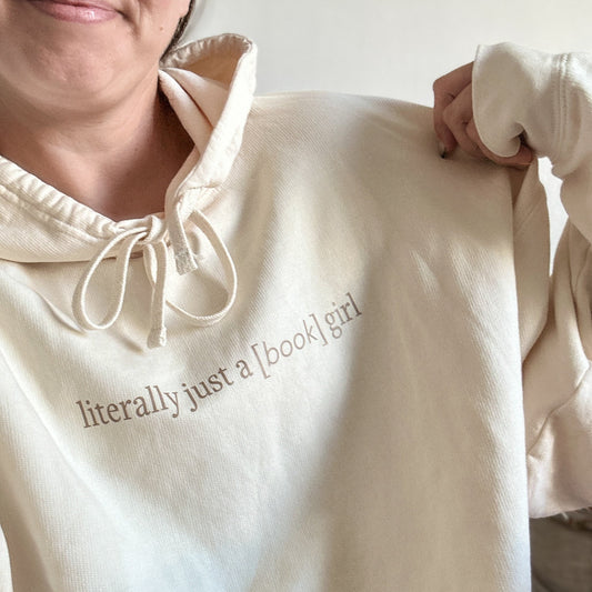 Literally Just a Book Girl - Lightweight Hoodie
