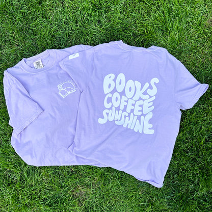 The Books Coffee Sunshine Tee