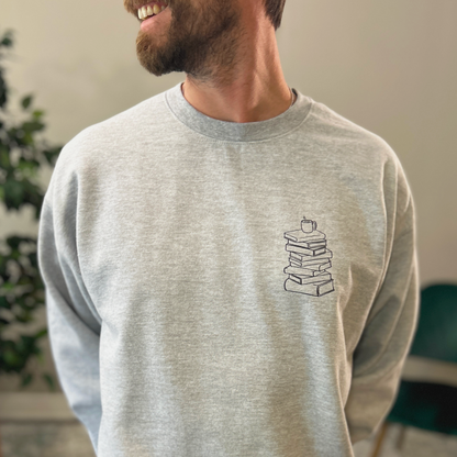 The Book Stack Crew Sweatshirt