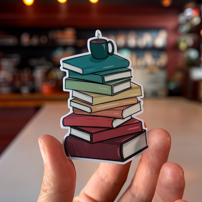 The Book Stack Sticker