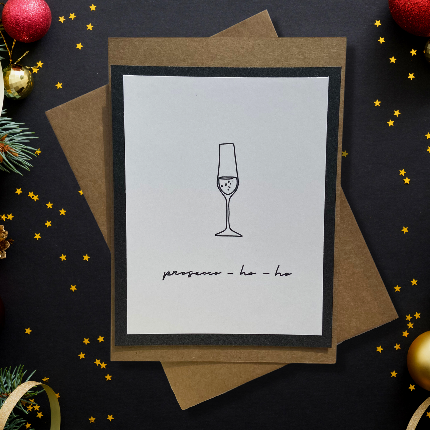 The Prosecco-ho-ho Christmas Card