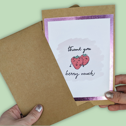 The Berry Thankful Card