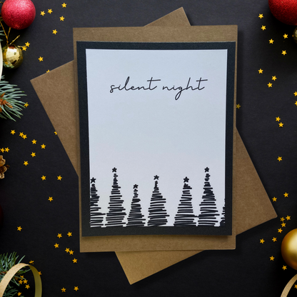 The Silent Night Minimalist Christmas Card