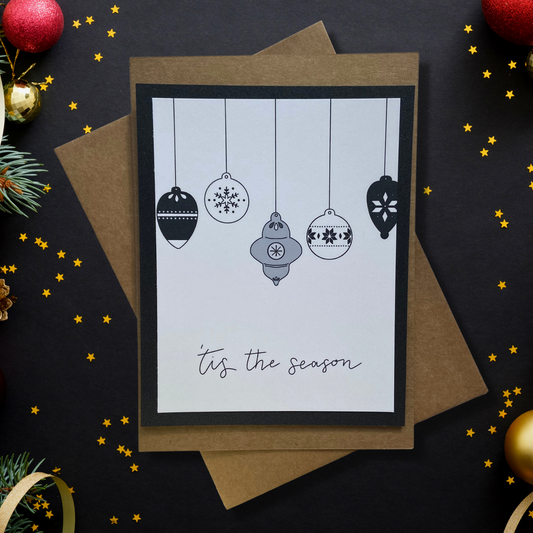 Tis The Season Minimalist Christmas Card