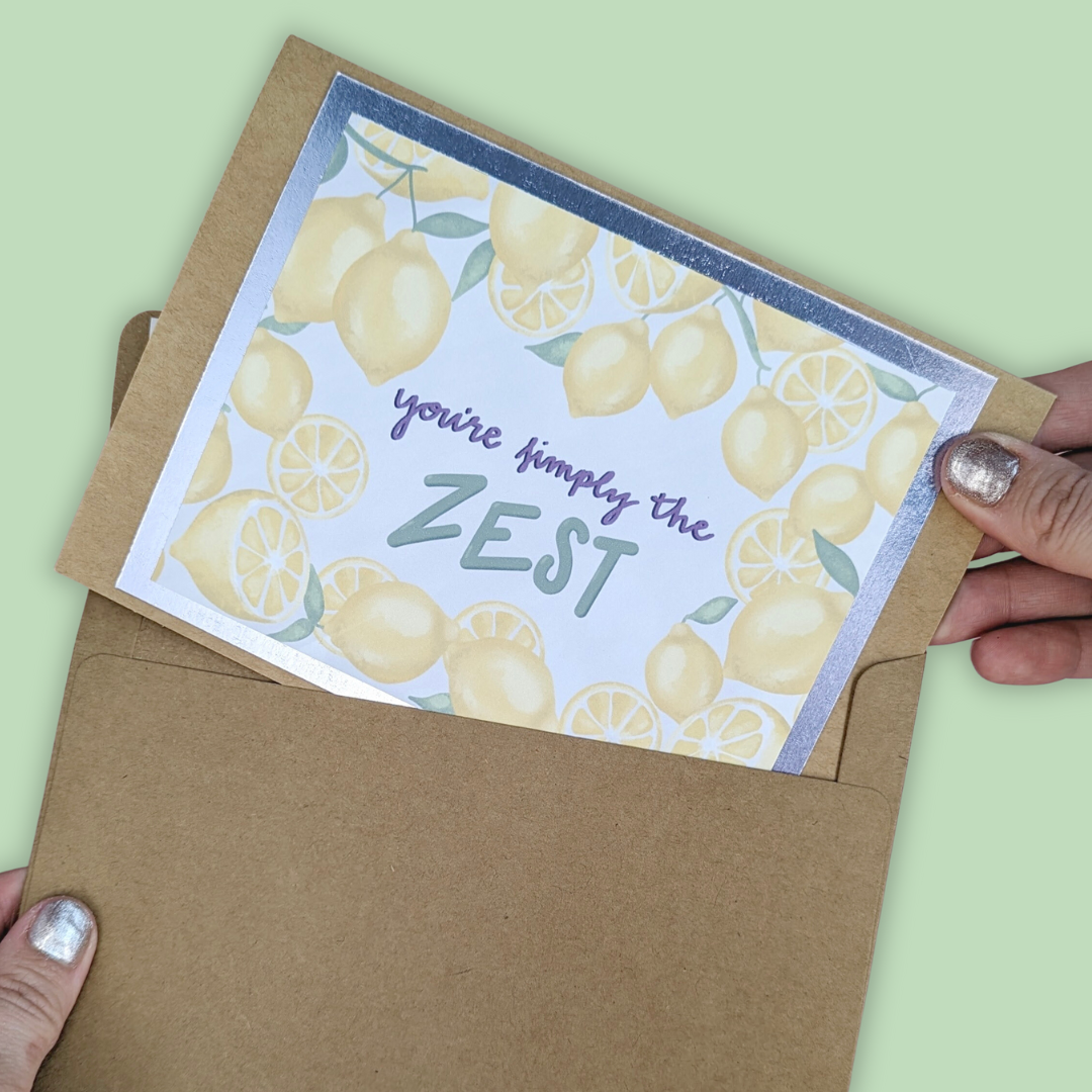 The Simply the Zest Card